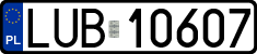 License plates of Poland, Regular car plates