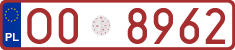 License plates of Poland, Provisional and testing