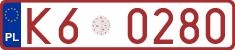 License plates of Poland, Provisional and testing