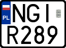 License plates of Poland, Regular car plates