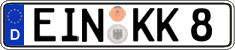 German license plate, Regular plates