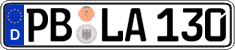 German license plate, Regular plates