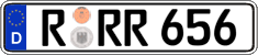 German license plate, Regular plates