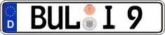 German license plate, Regular plates