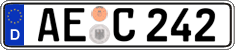 German license plate, Regular plates