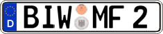 German license plate, Regular plates