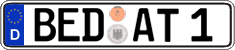 German license plate, Regular plates