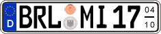 German license plate, Seasonal plates