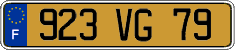 French license plate, FNI