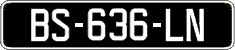 French license plate, SIV (oldtimers)