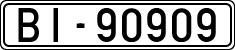 License plates of Spain, 1900 year series
