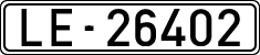License plates of Spain, 1900 year series