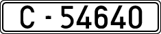 License plates of Spain, 1900 year series