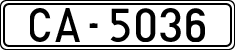 License plates of Spain, 1900 year series