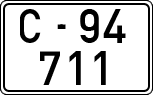 License plates of Spain, 1900 year series