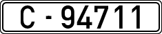 License plates of Spain, 1900 year series