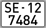 License plates of Spain, 1900 year series