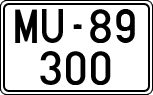License plates of Spain, 1900 year series