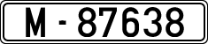 License plates of Spain, 1900 year series