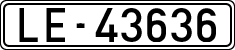 License plates of Spain, 1900 year series
