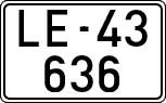 License plates of Spain, 1900 year series
