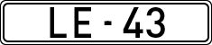 License plates of Spain, 1900 year series