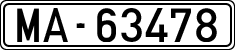 License plates of Spain, 1900 year series