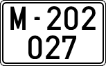 License plates of Spain, 1900 year series