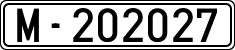 License plates of Spain, 1900 year series