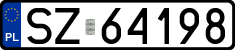 License plates of Poland, Regular car plates