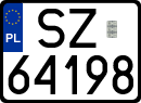 License plates of Poland, Regular car plates