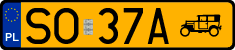 License plates of Poland, Oldtimers