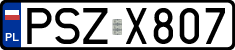 License plates of Poland, Regular car plates