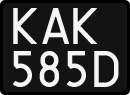 License plates of Poland, 1976 year system