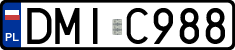 License plates of Poland, Regular car plates