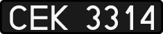 License plates of Poland, 1976 year system