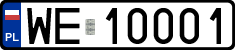 License plates of Poland, Regular car plates