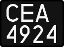 License plates of Poland, 1976 year system