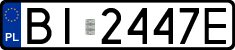 License plates of Poland, Regular car plates