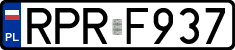 License plates of Poland, Regular car plates