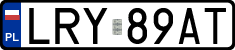 License plates of Poland, Regular car plates