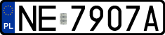 License plates of Poland, Regular car plates