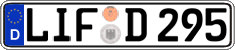 German license plate, Regular plates