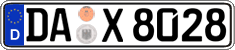 German license plate, Regular plates