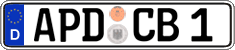 German license plate, Regular plates