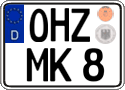 German license plate, Regular plates