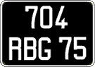 French license plate, FNI