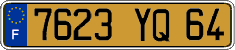 French license plate, FNI