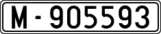License plates of Spain, 1900 year series
