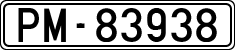 License plates of Spain, 1900 year series